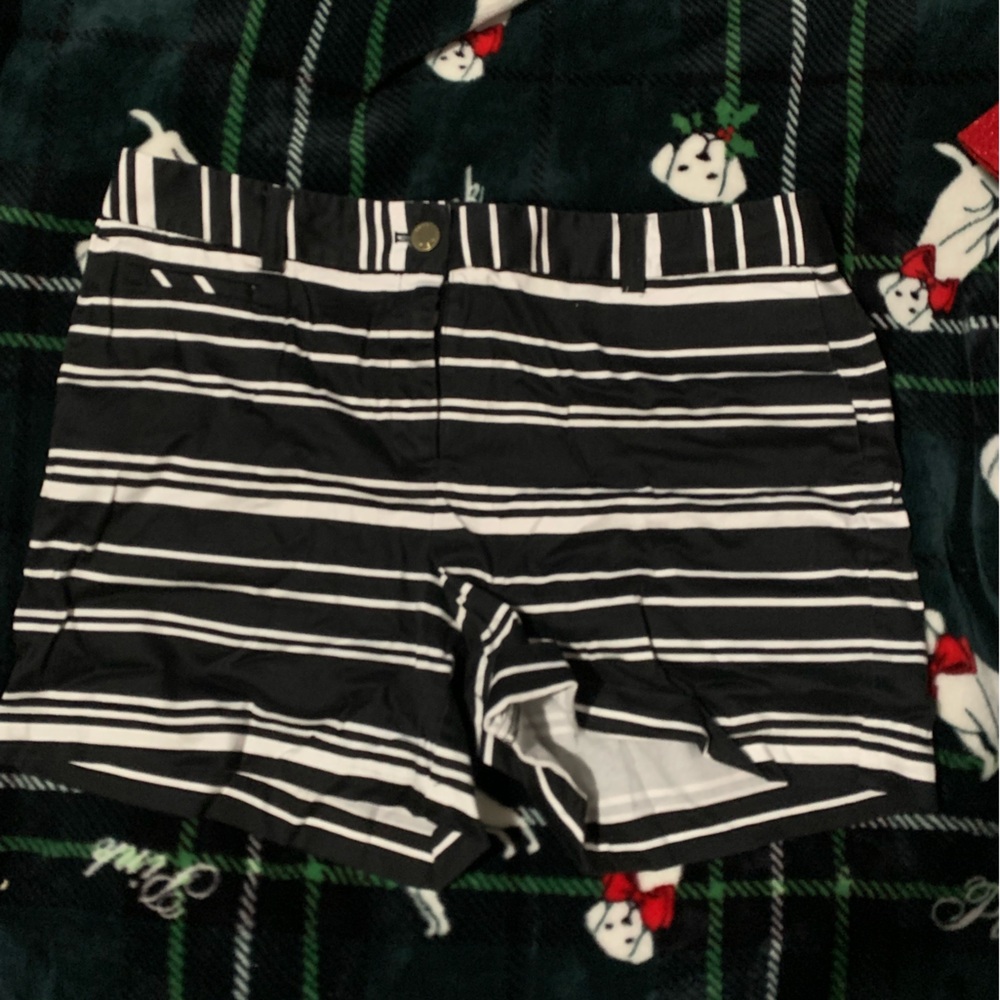 Black and White Striped Women's Shorts used